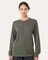 BELLA + CANVA Heather CVC Long Sleeve Crewneck T-Shirt for Layering Style & Custom Print Essential Tee